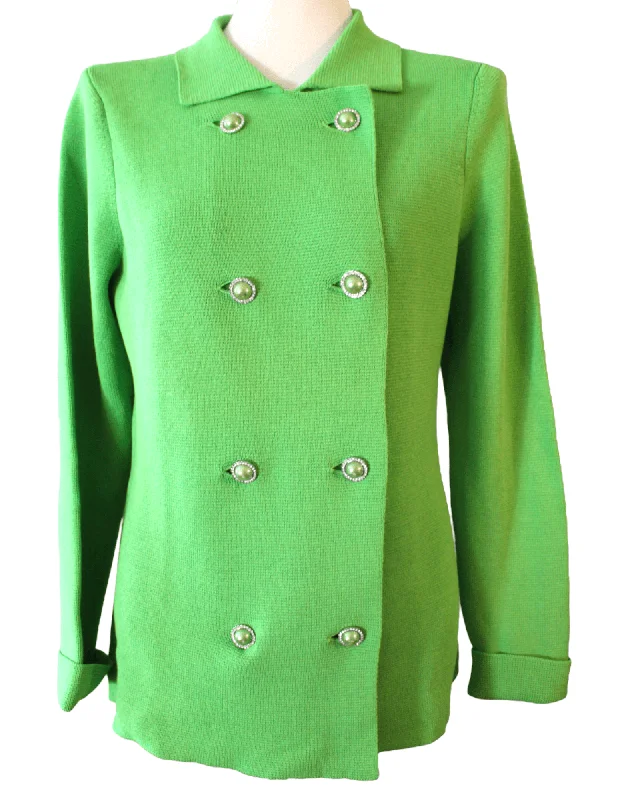 Bright Spring Green Sweater Jacket