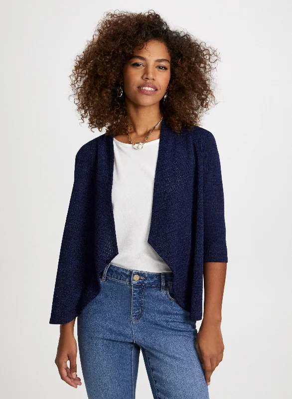 Cascading Open Front Cardigan