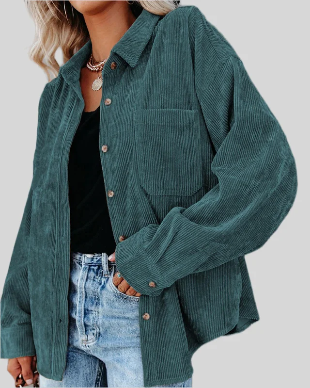 Corduroy shirt GREEN