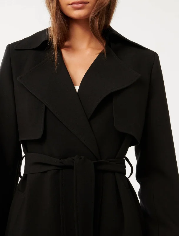 Lauren Crepe Trench Coat