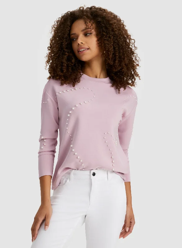 Pearl Detail Sweatshirt