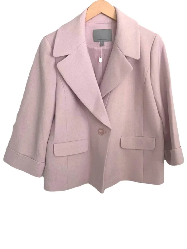 Soft Summer Pink Wool Blazer