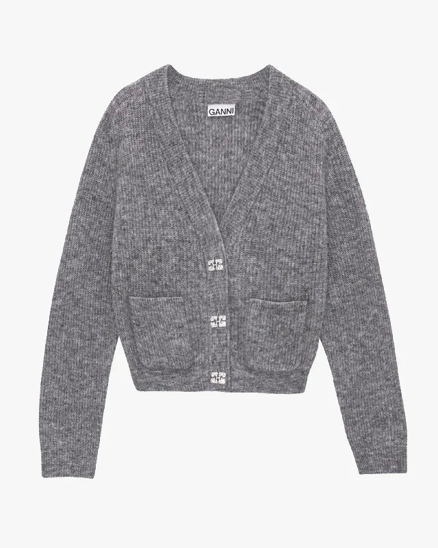 Soft Wool Cardigan Solid