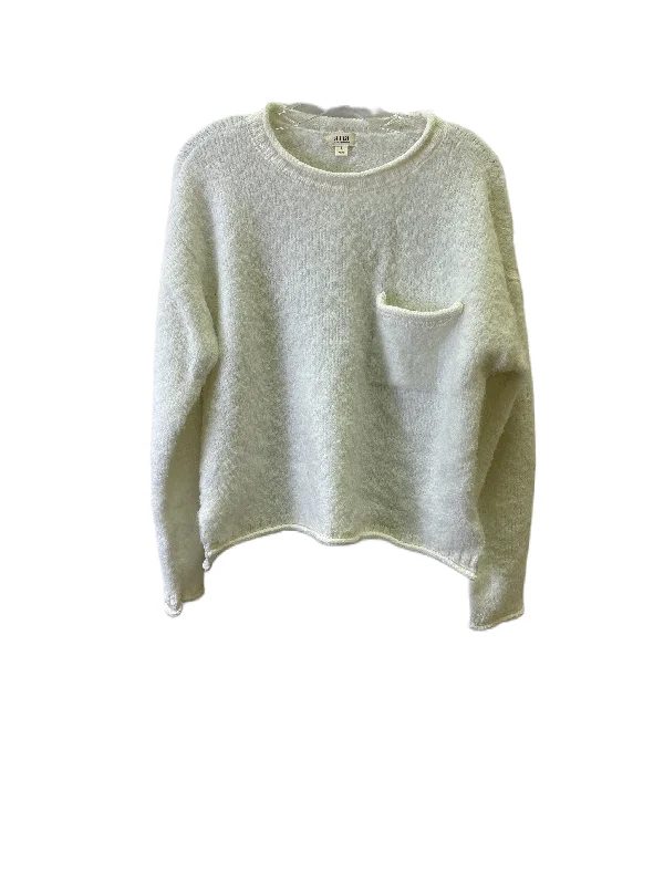 Sweater By Ana In White, Size: L