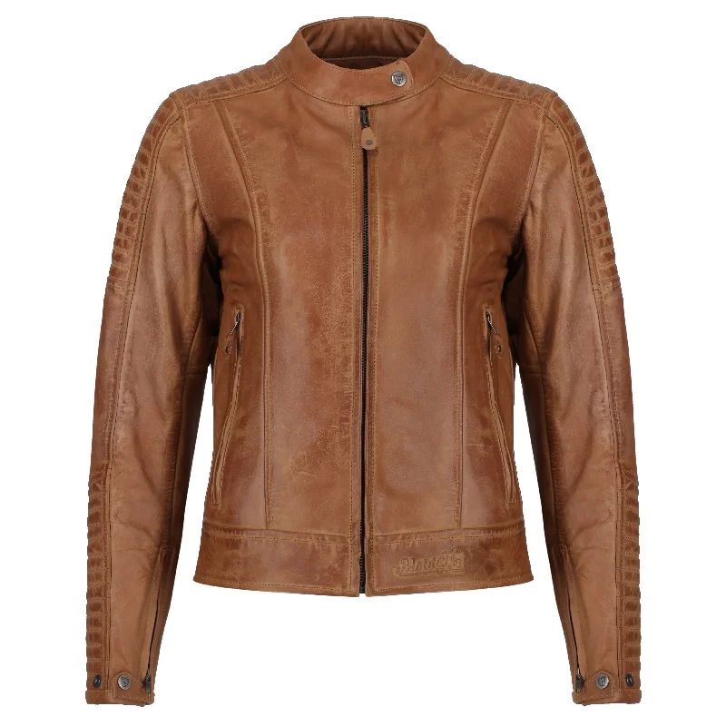 Valerie Camel Leather Jacket