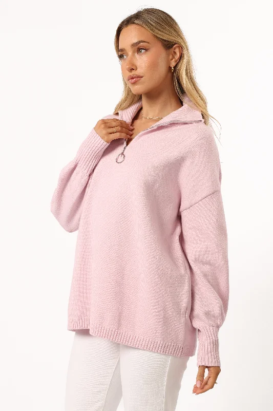 Whistler Knit Sweater - Pink