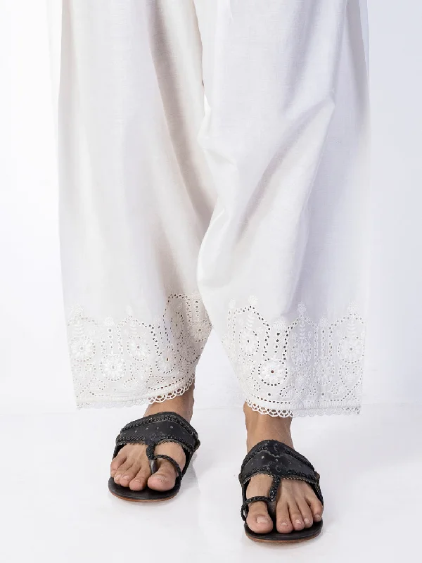 White Cambric Trousers - AL-T-681