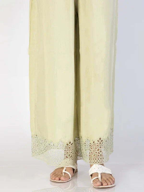 Pista Green Maple Silk Trousers - AL-T-696