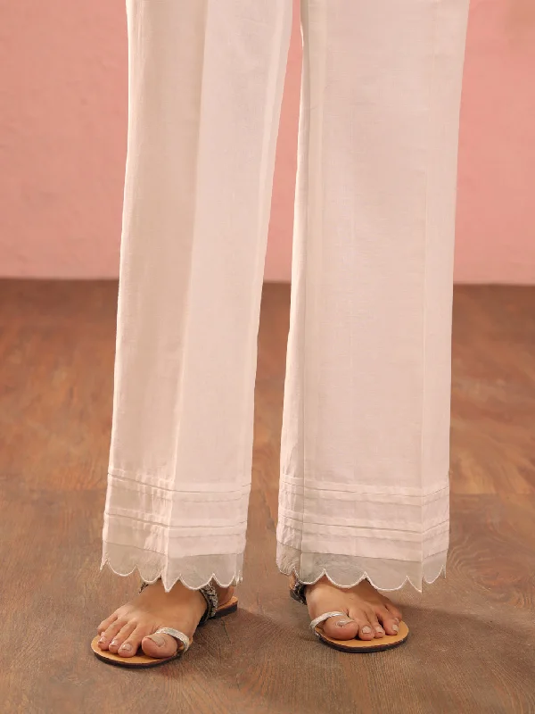 White Dyed Trousers - AL-T-727