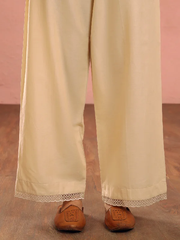 Beige Cambric Trousers - AL-T-729