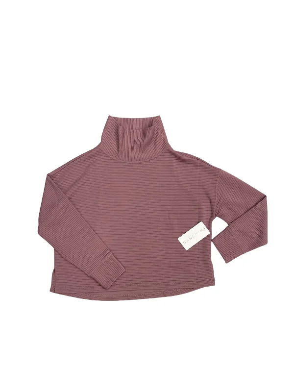 Athletic Sweatshirt Crewneck By Danskin In Pink, Size: S