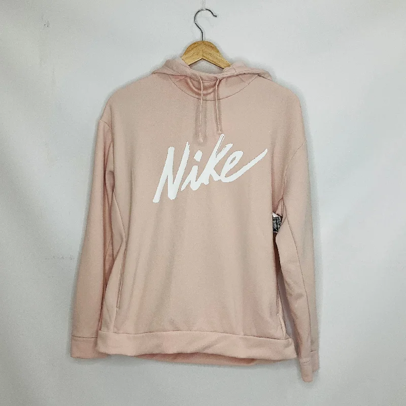 Athletic Sweatshirt Hoodie By Nike Apparel In Pink, Size: S