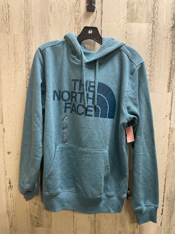 Athletic Sweatshirt Hoodie By The North Face In Blue, Size: S