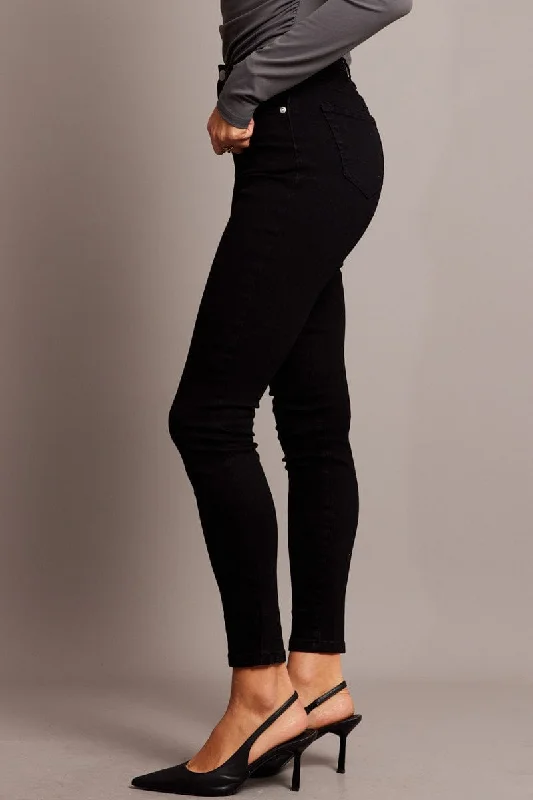 Black Skinny Jean High Rise