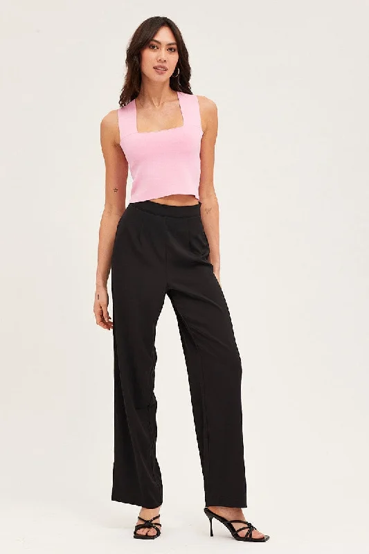 Black Wide Leg Pant