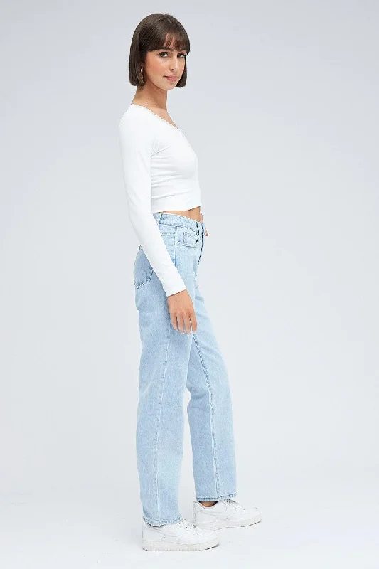 Denim Baggy Denim Jeans High rise