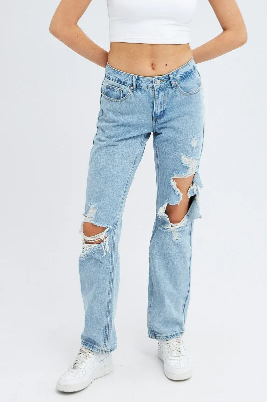 Denim Baggy Denim Jeans Low rise