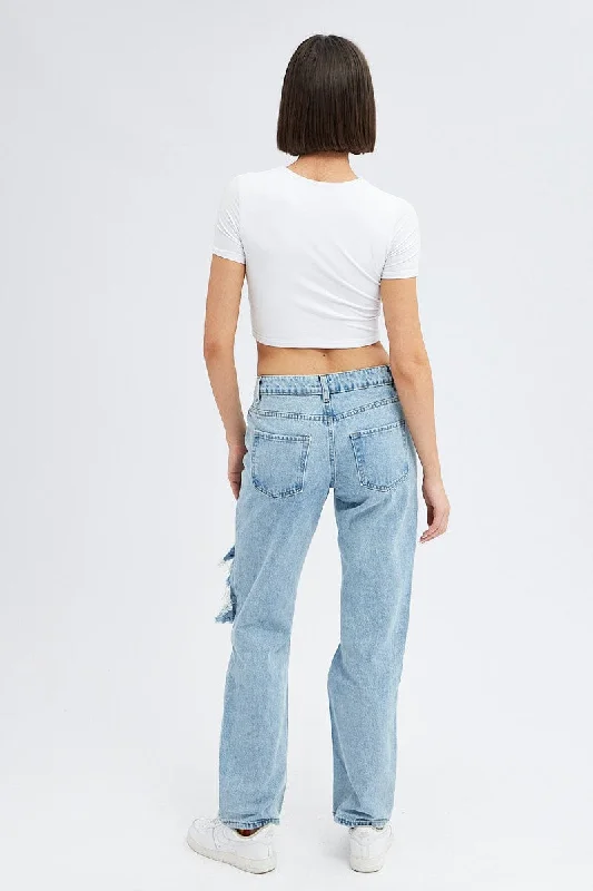 Denim Baggy Denim Jeans Low rise