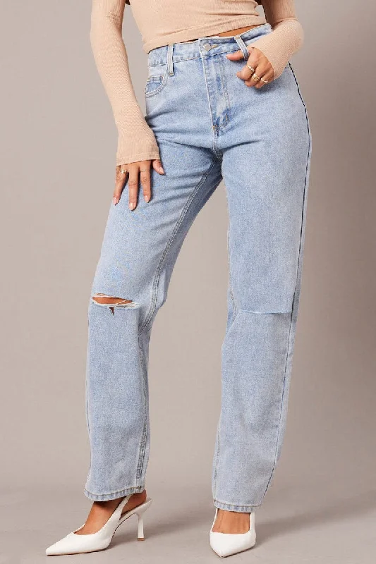 Denim Boyfriend Jean High Rise