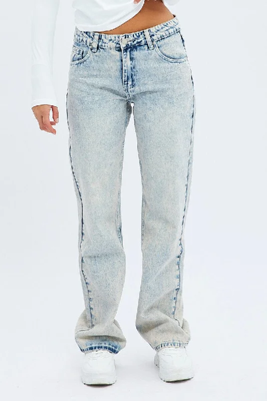 Denim Flare Jean Low Rise Dirty Wash