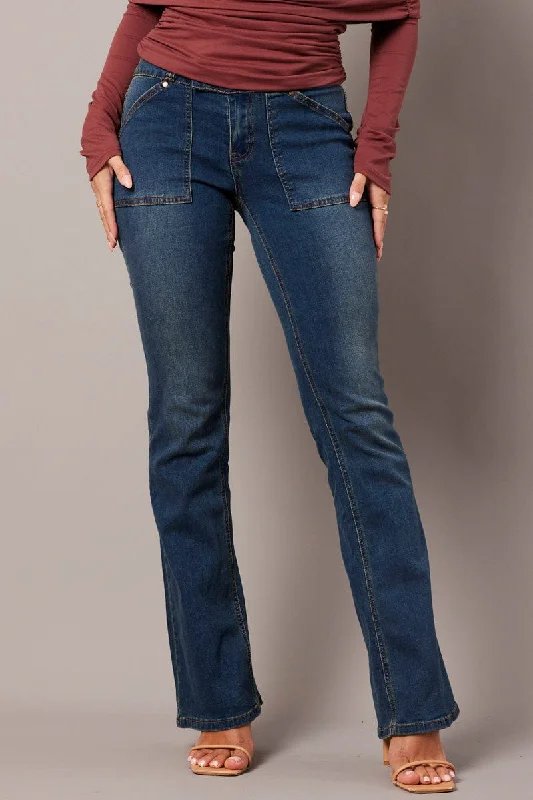 Denim Flare Jean Low Rise