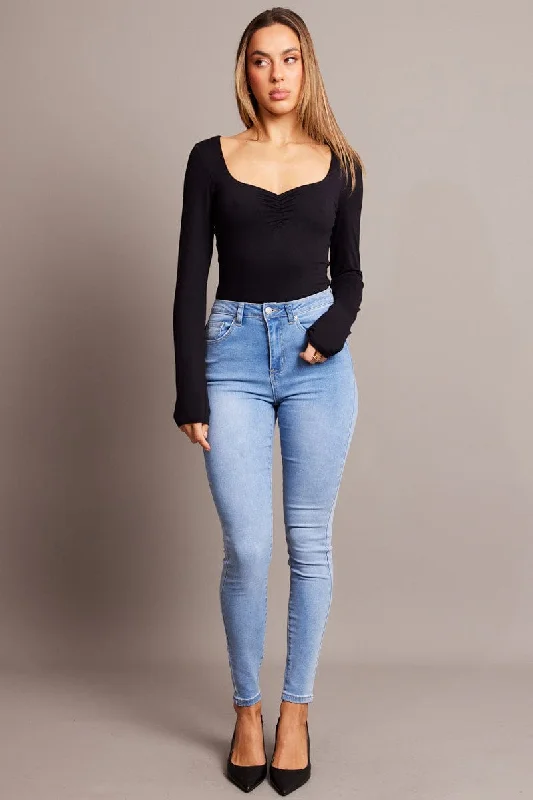 Denim Skinny Jean High Rise