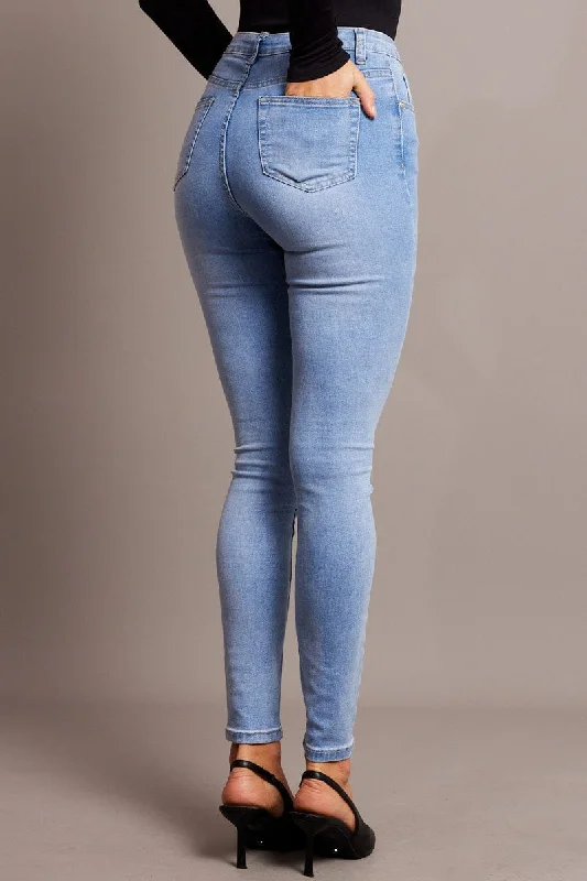 Denim Skinny Jean High Rise