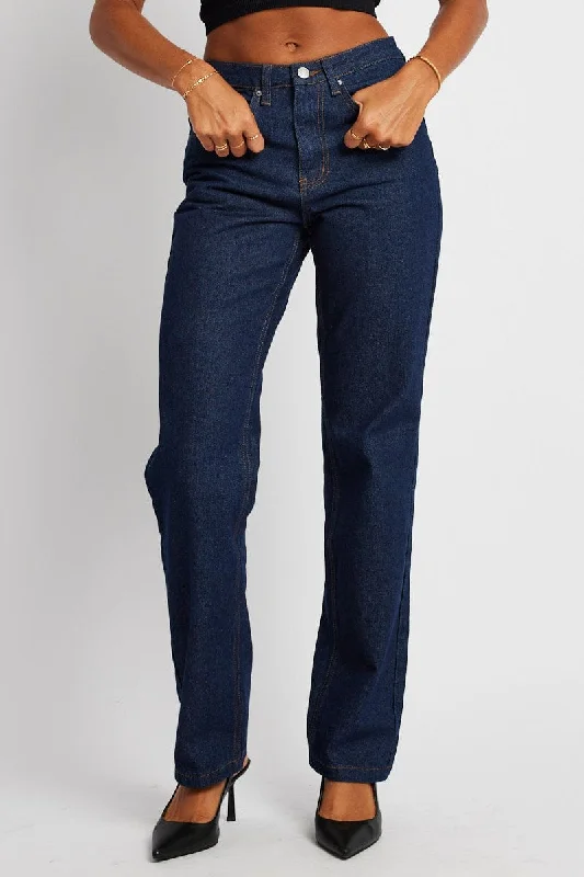 Denim Straight Jean High Rise