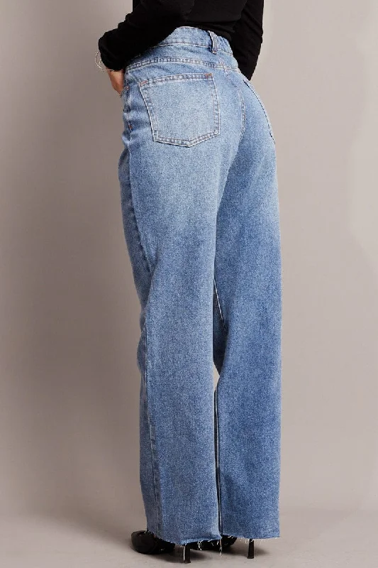 Denim Straight Jean Mid Rise