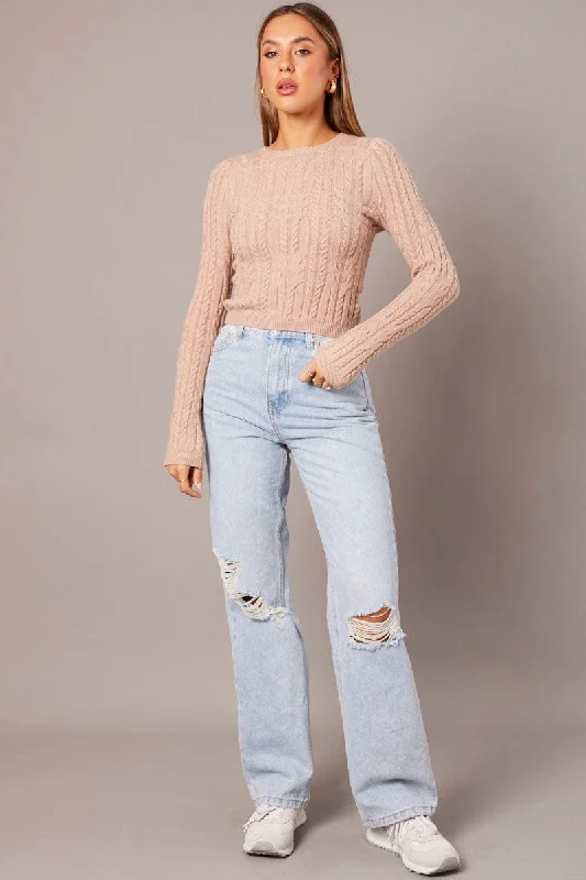 Denim Wide Leg Jean High Rise