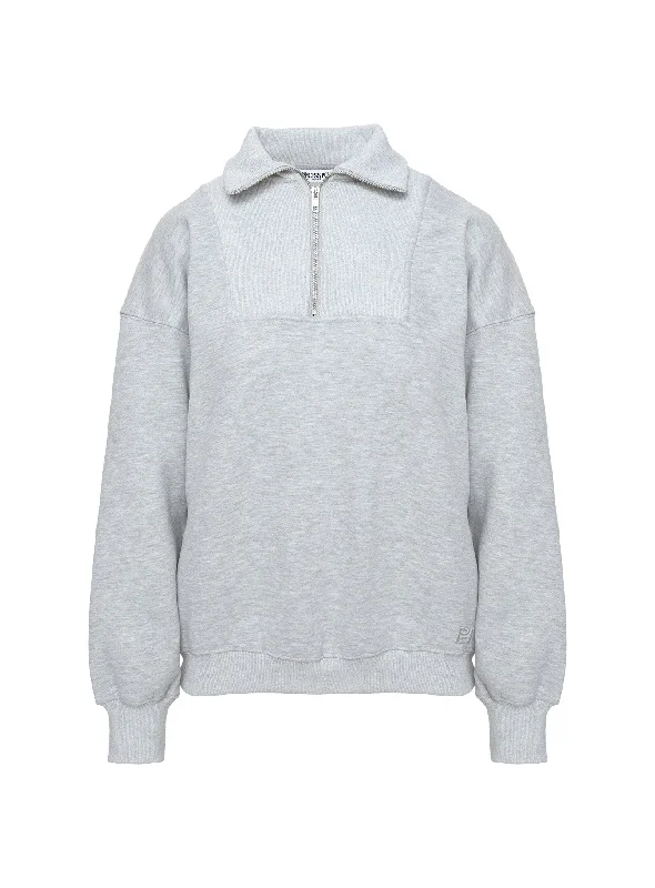 Dream Fleece Quarter Zip Sweatshirt Grey Marle