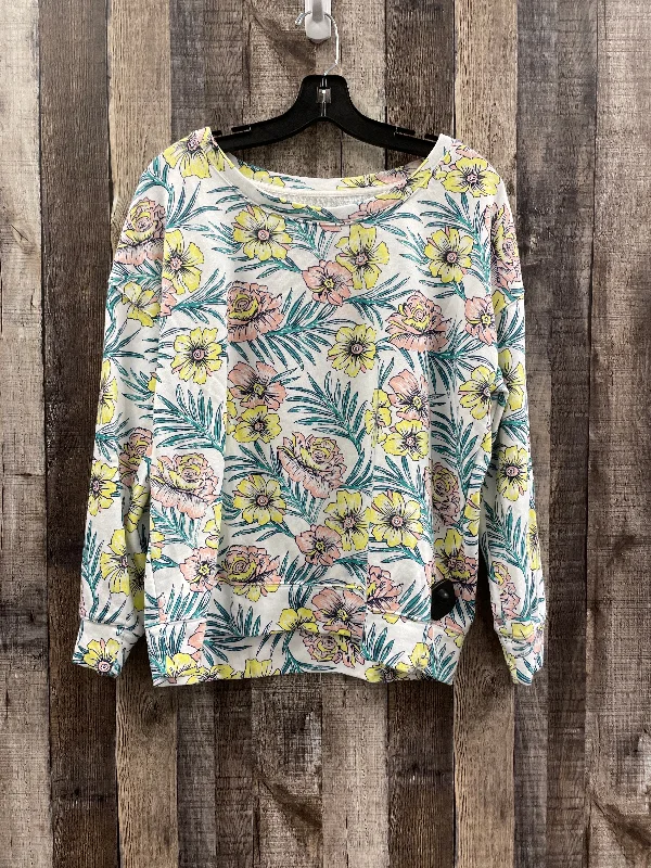 Floral Sweatshirt Crewneck Lou And Grey, Size M