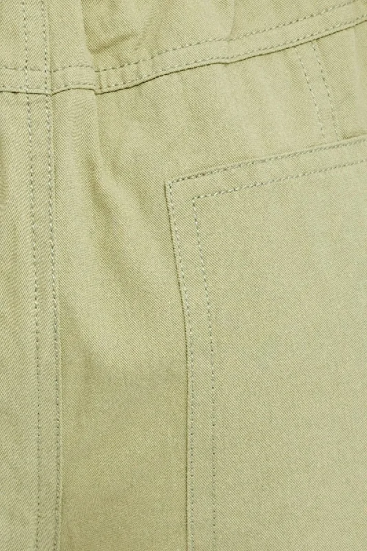 Green Cargo Pants Wide Leg