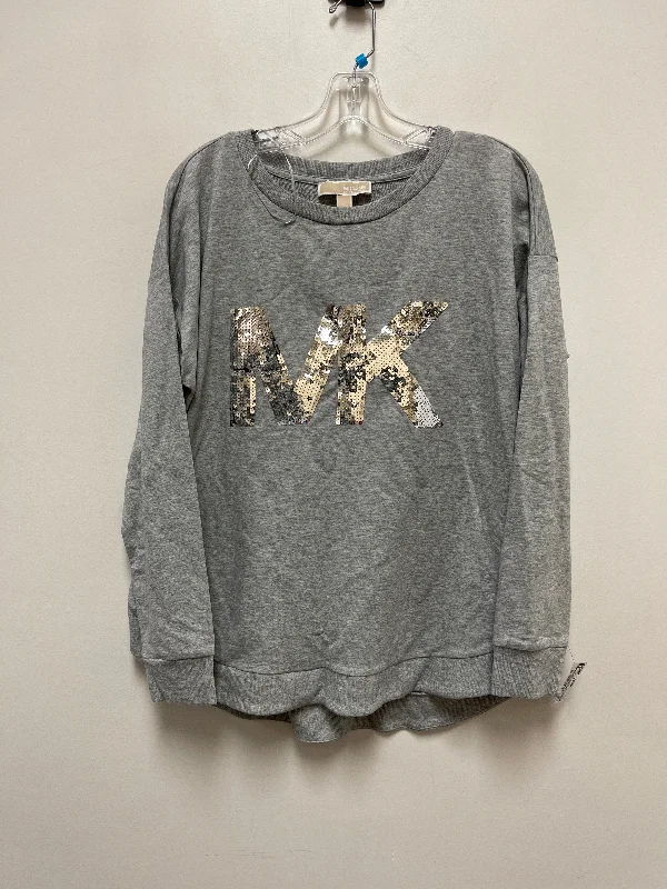 Grey Sweatshirt Crewneck Michael By Michael Kors, Size L