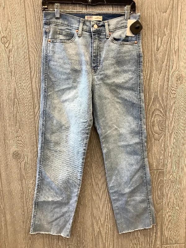 Jeans Straight By Levis In Blue Denim, Size: 4