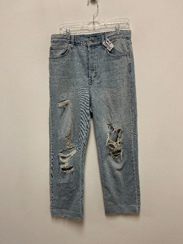 Jeans Straight By Wild Fable In Blue Denim, Size: 12