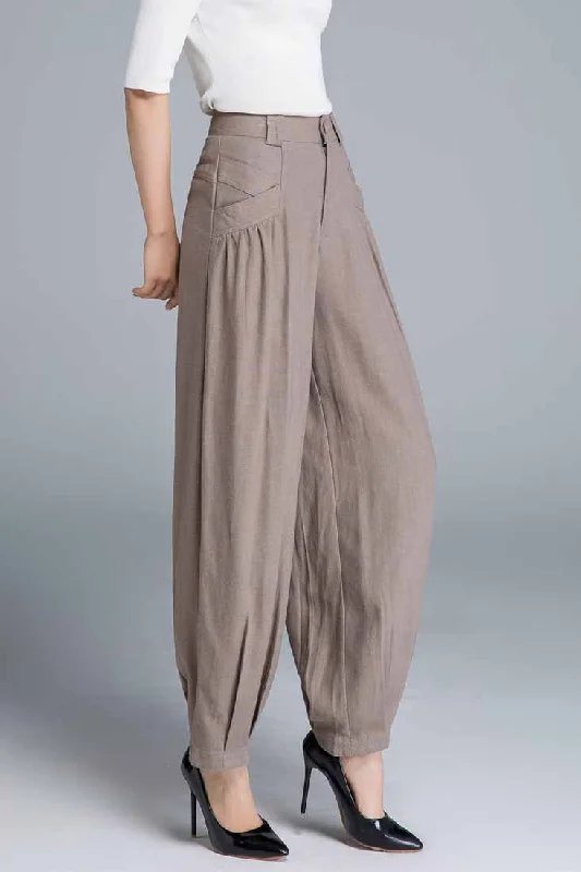 linen pant, maxi pants, made to order pants 1665#