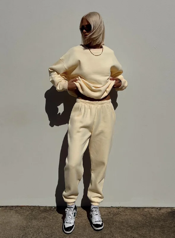 Meika Track Pants Beige