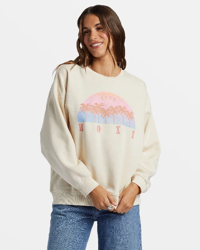 Morning Hike Crew Neck Sweatshirt - Tapioca