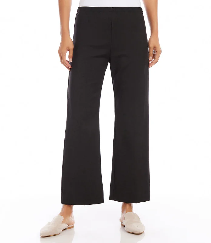 Petite Size Cropped Wide Leg Pants