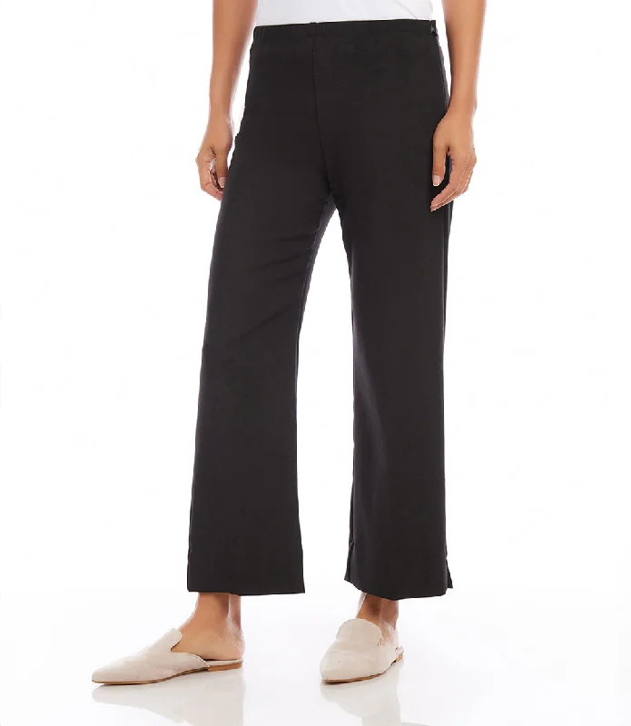 Petite Size Cropped Wide Leg Pants