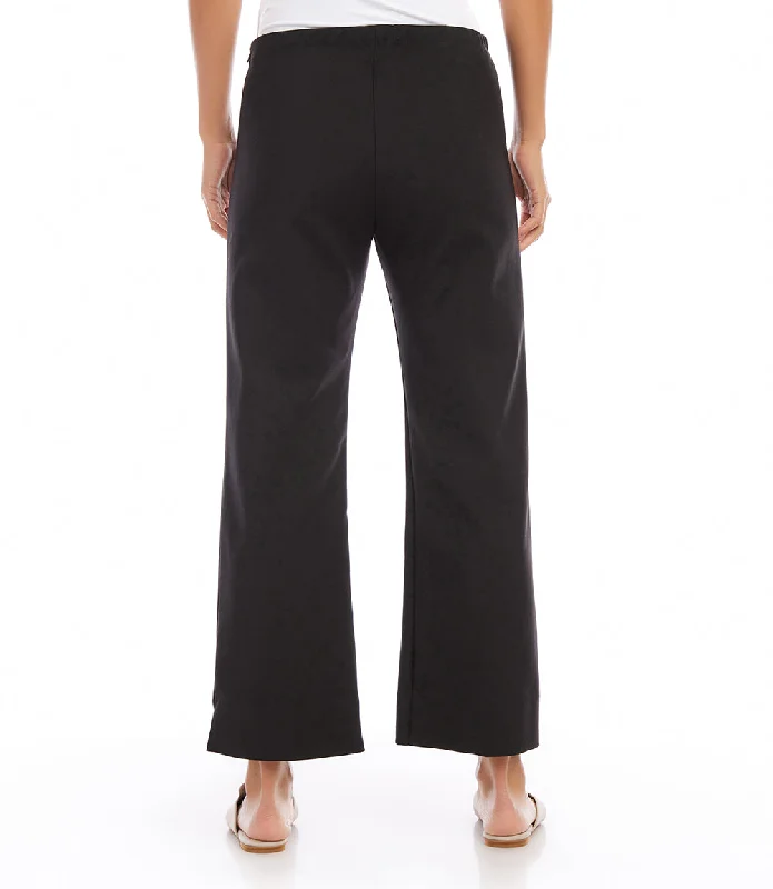 Petite Size Cropped Wide Leg Pants