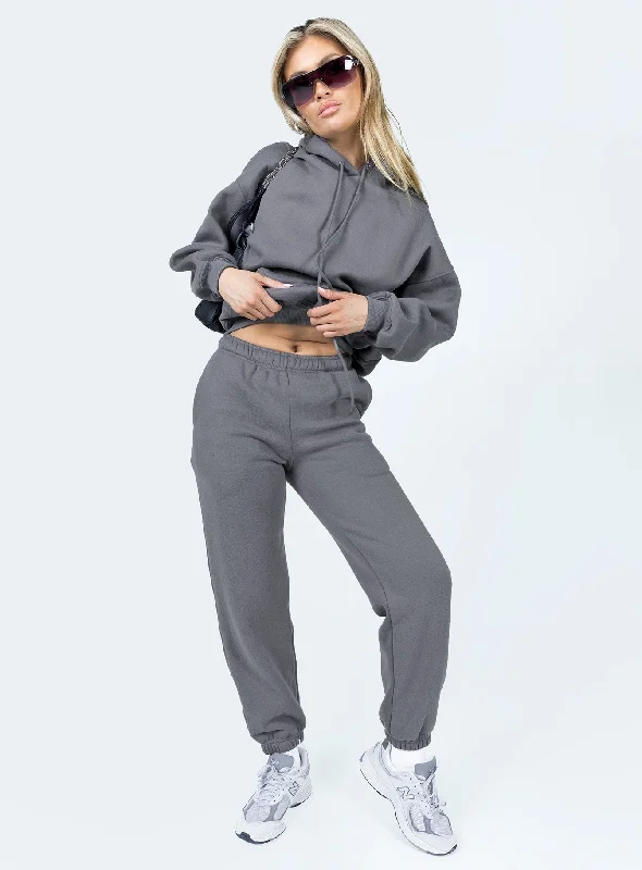 Pheonix Track Pants Charcoal