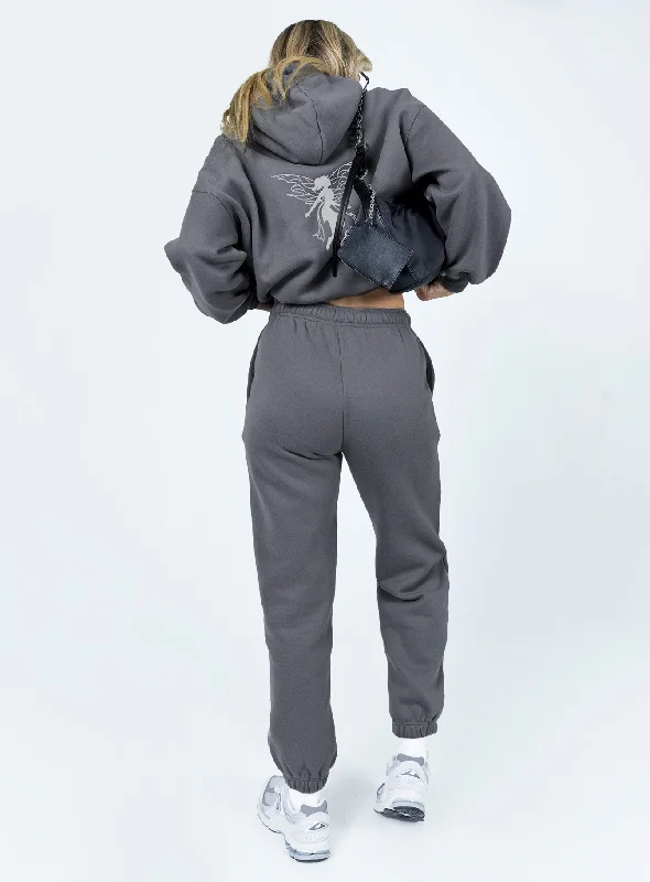 Pheonix Track Pants Charcoal