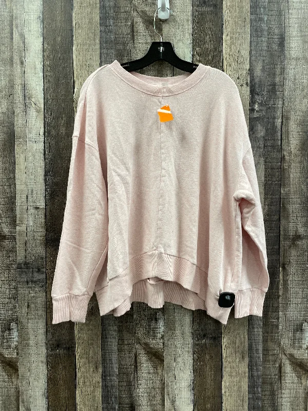 Pink Sweatshirt Crewneck Zella, Size Xxl