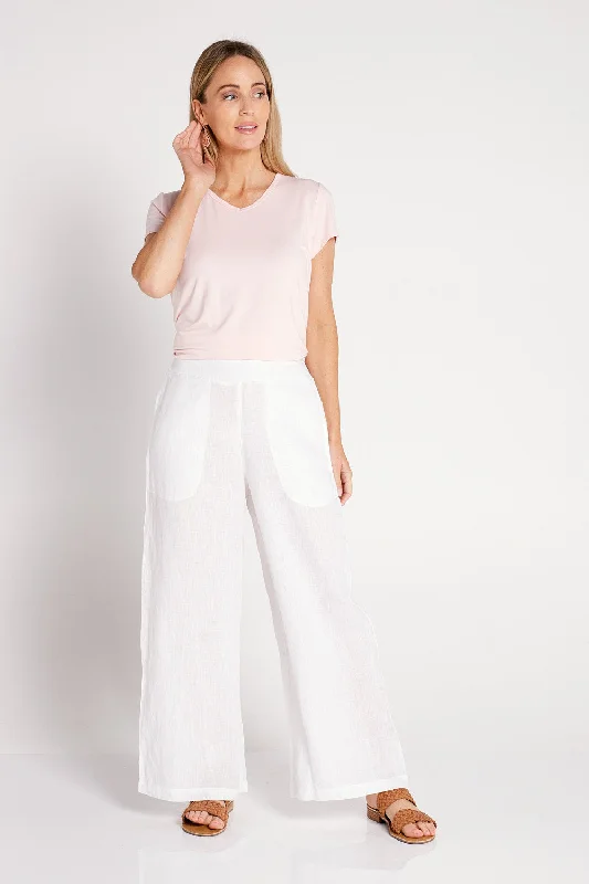 Pula Luxe Linen Pants - White