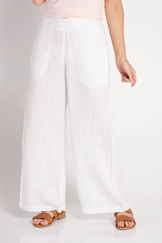 Pula Luxe Linen Pants - White