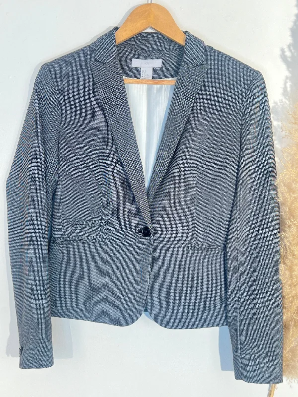 Regular Buttoned Charcoal Blazer