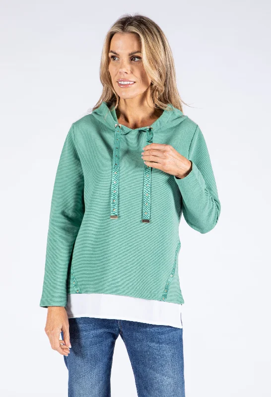 Ribbed Layered Look Pullover