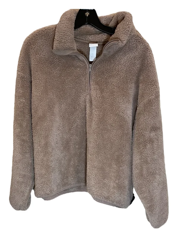 Sweatshirt Collar By H&m In Brown, Size: L